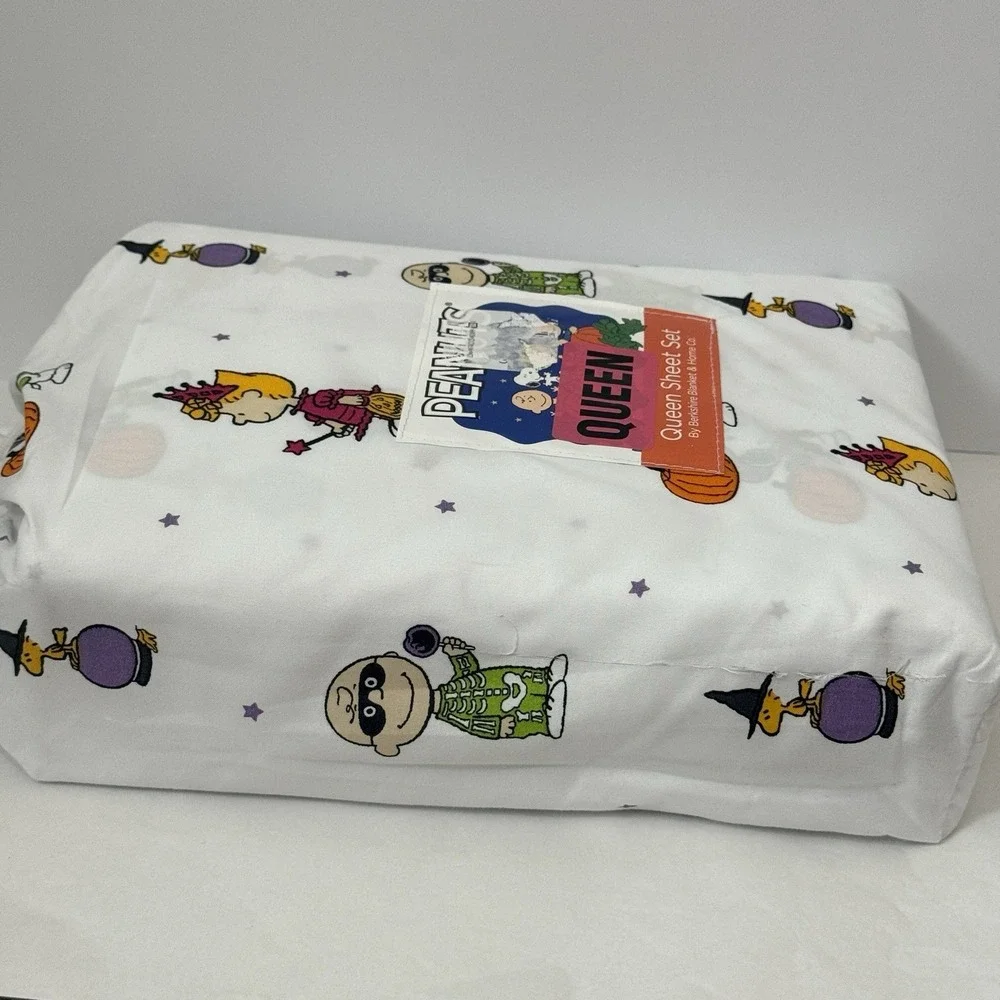 Peanuts Halloween Queen‎ Sheet Set – Snoopy, Woodstock NWT